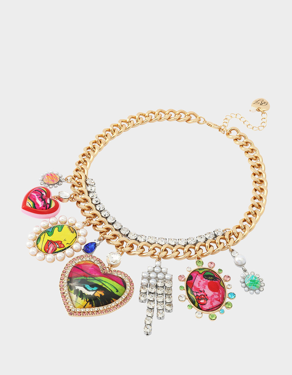 ART CAMPAIGN CHARM NECKLACE MULTI - Image 3