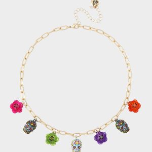SKULL STATION NECKLACE MULTI