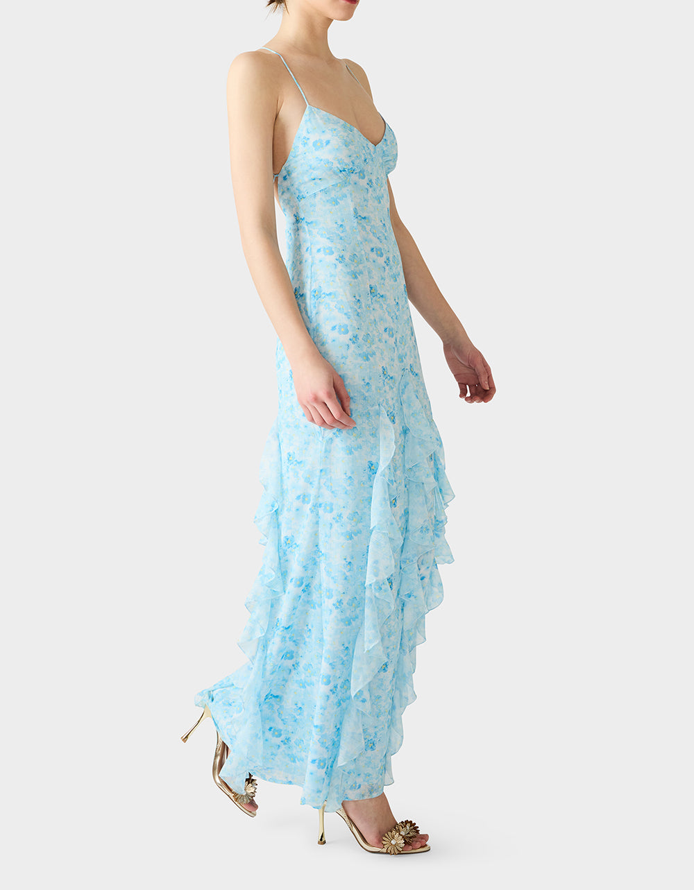 PETAL BREEZE MAXI DRESS BLUE - Image 6