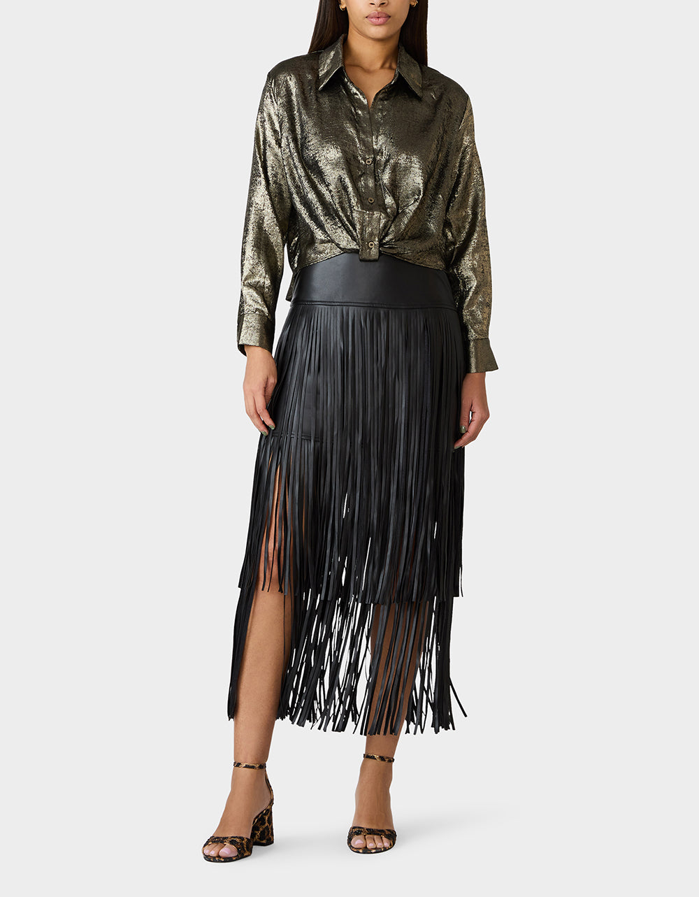 GOLD RUSH TOP BLACK/GOLD