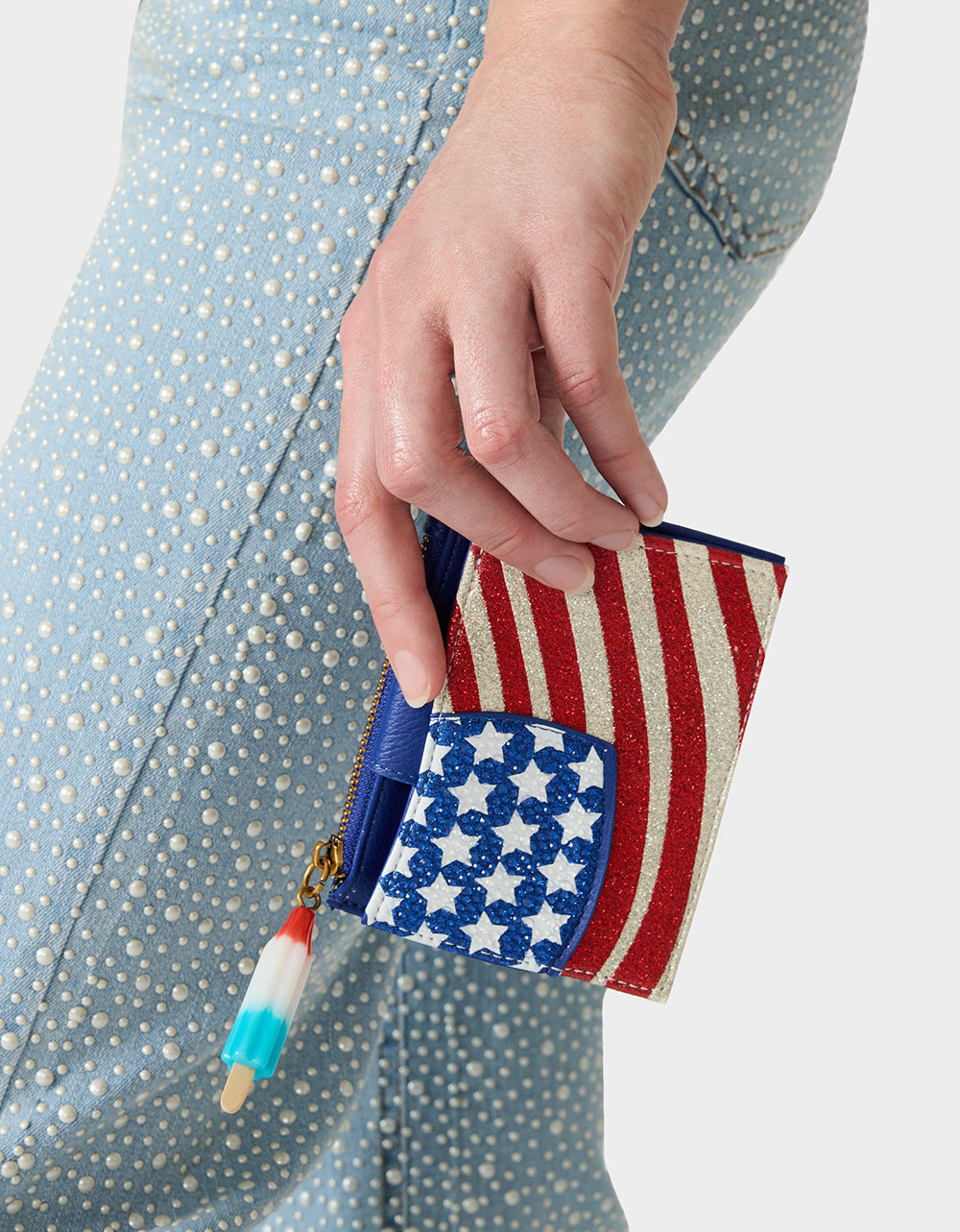 RED. WHITE & BETSEY WALLET RED/WHITE/BLUE - Image 2