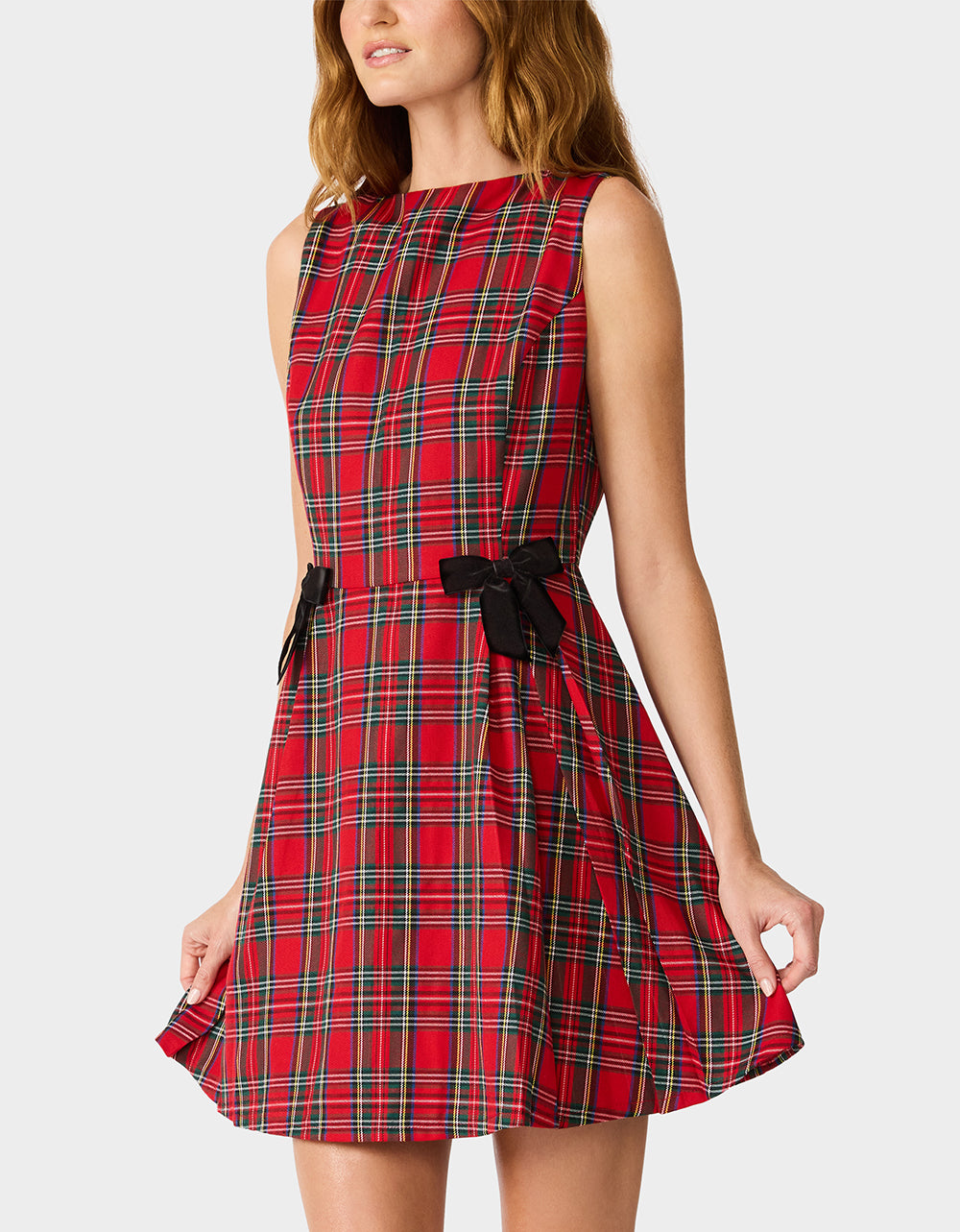 TARTAN TOAST DRESS RED PLAID - Image 4