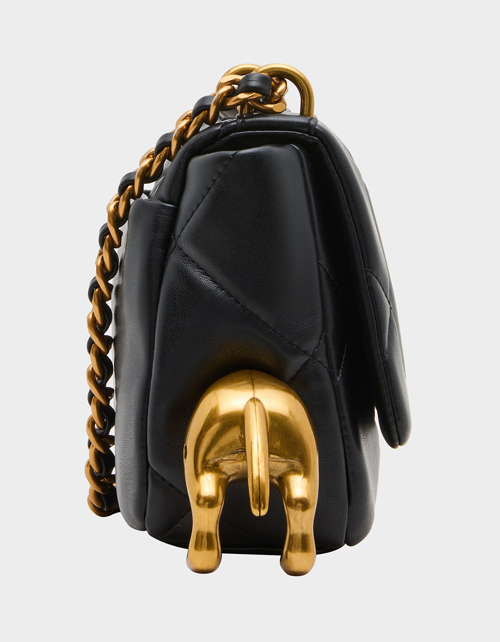 DACHSHUND METAL FLAP BAG BLACK - Image 3