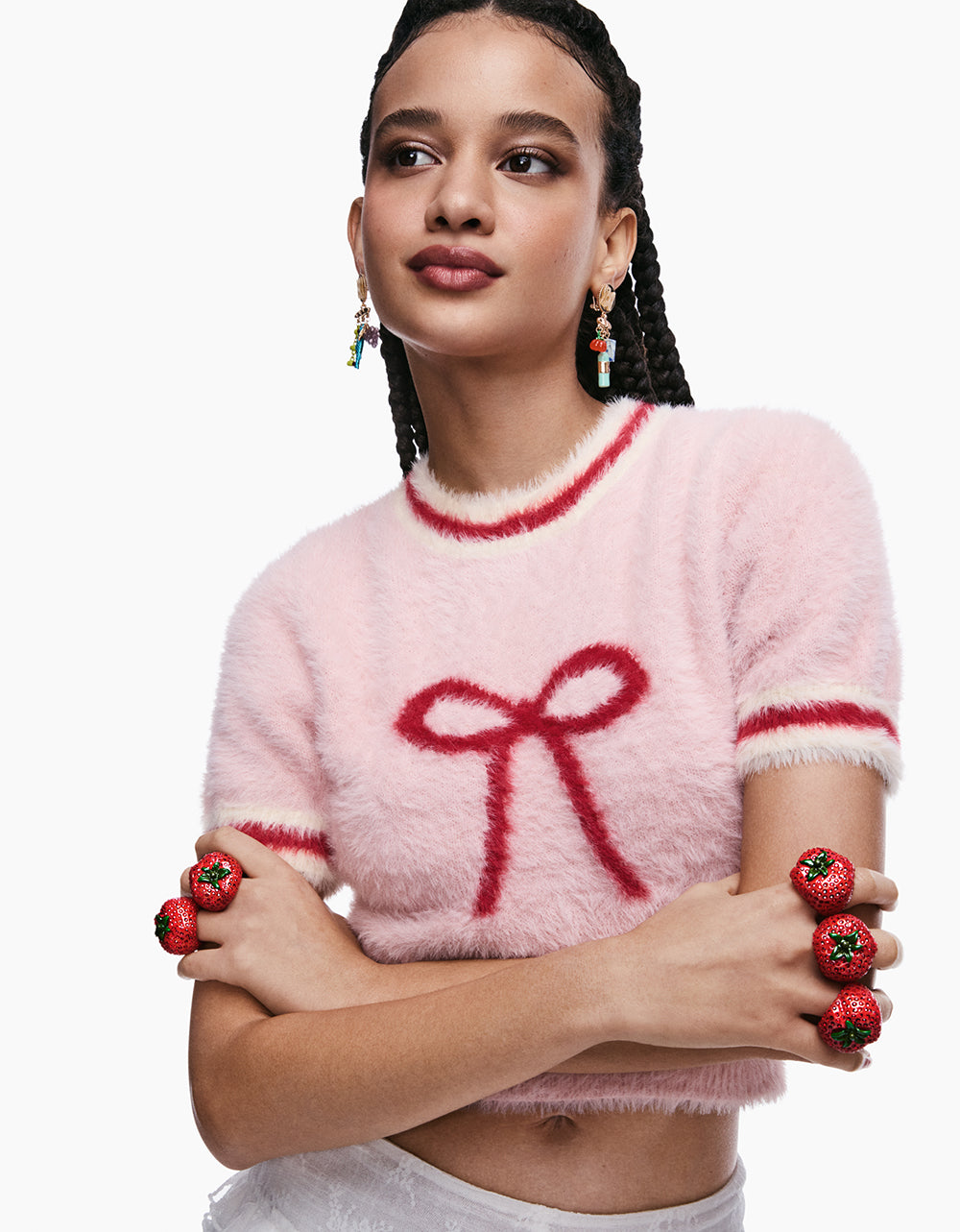 MISMATCH CHARCUTERIE DROP EARRINGS MULTI - Image 2