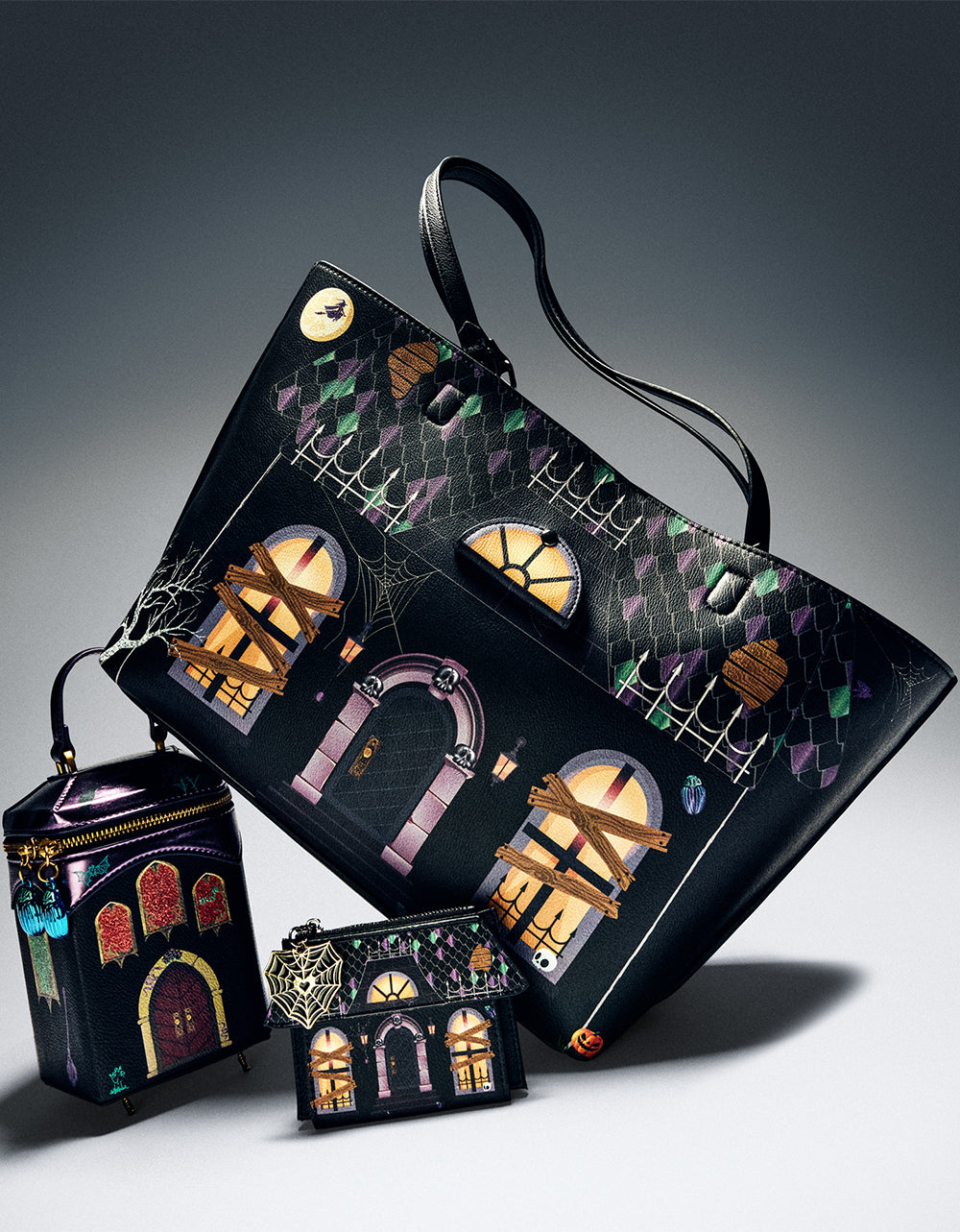 KITSCH SMALL HAUNTED CASTLE BLACK/MULTI - Image 8